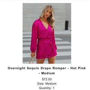 Vici Dolls Sequin Romper/Dress